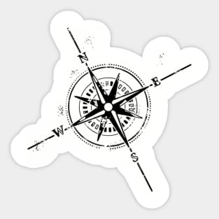 Compass Rose Travel to the End of the Earth Sticker